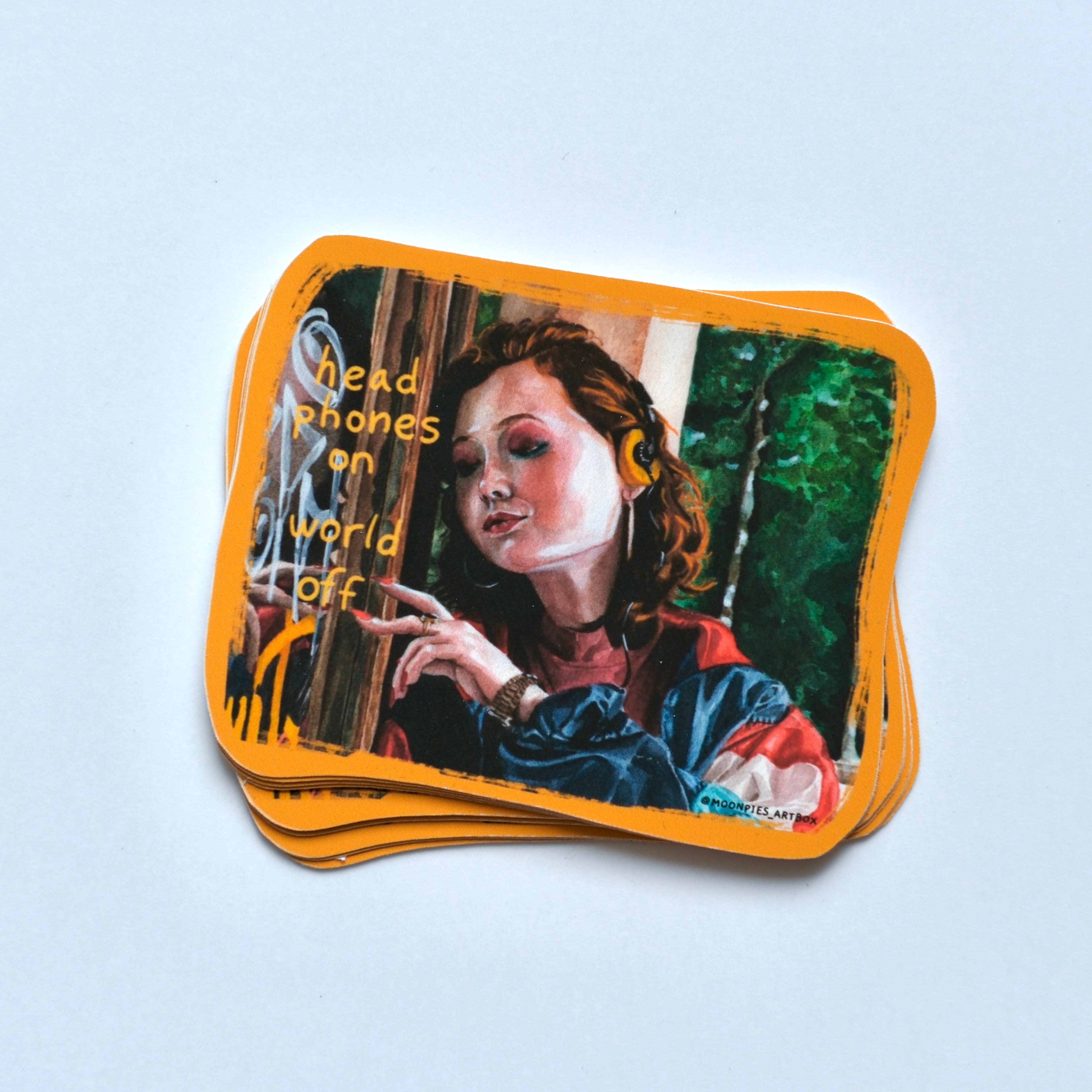 Sticker - Headphones On