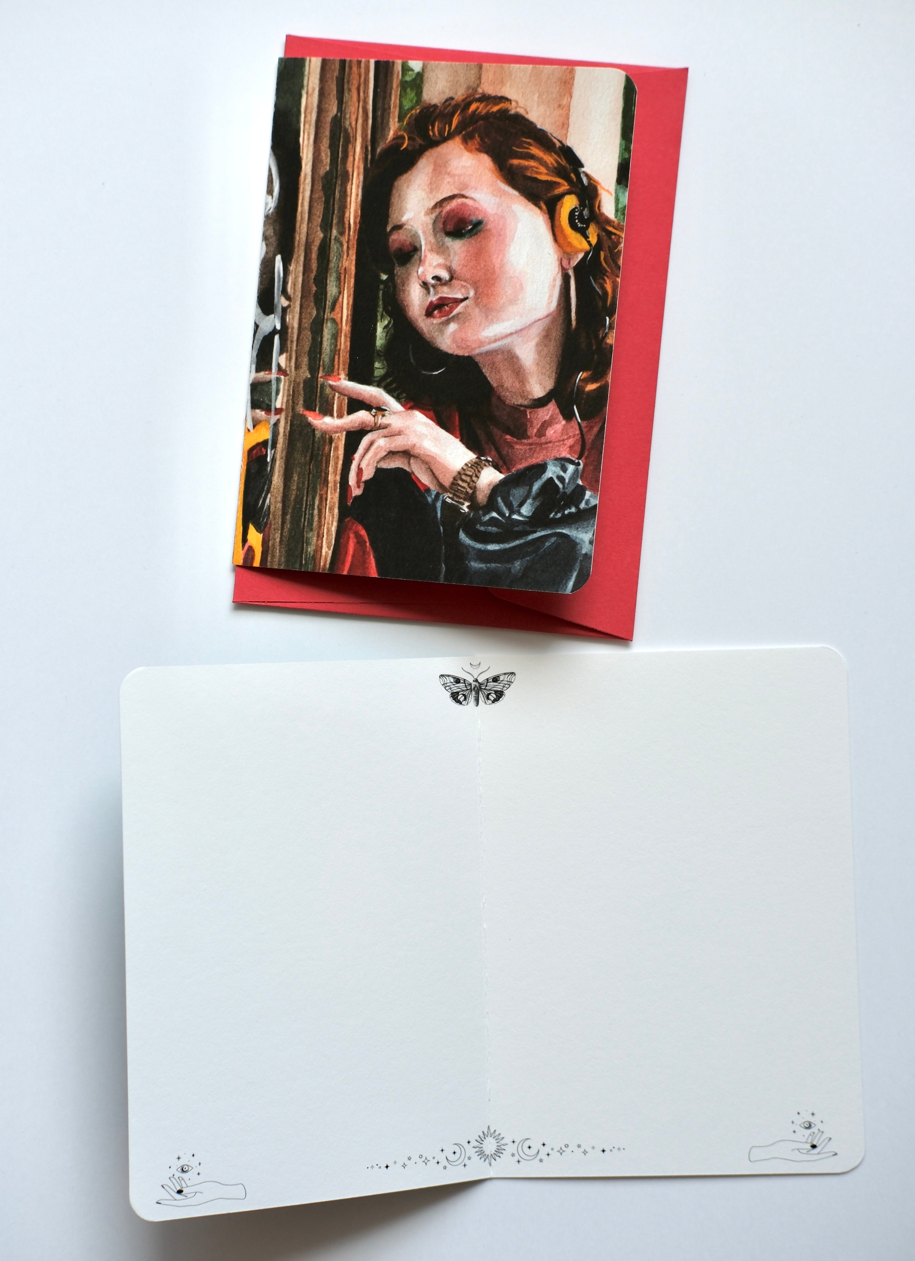 Greeting Card - Headphones On