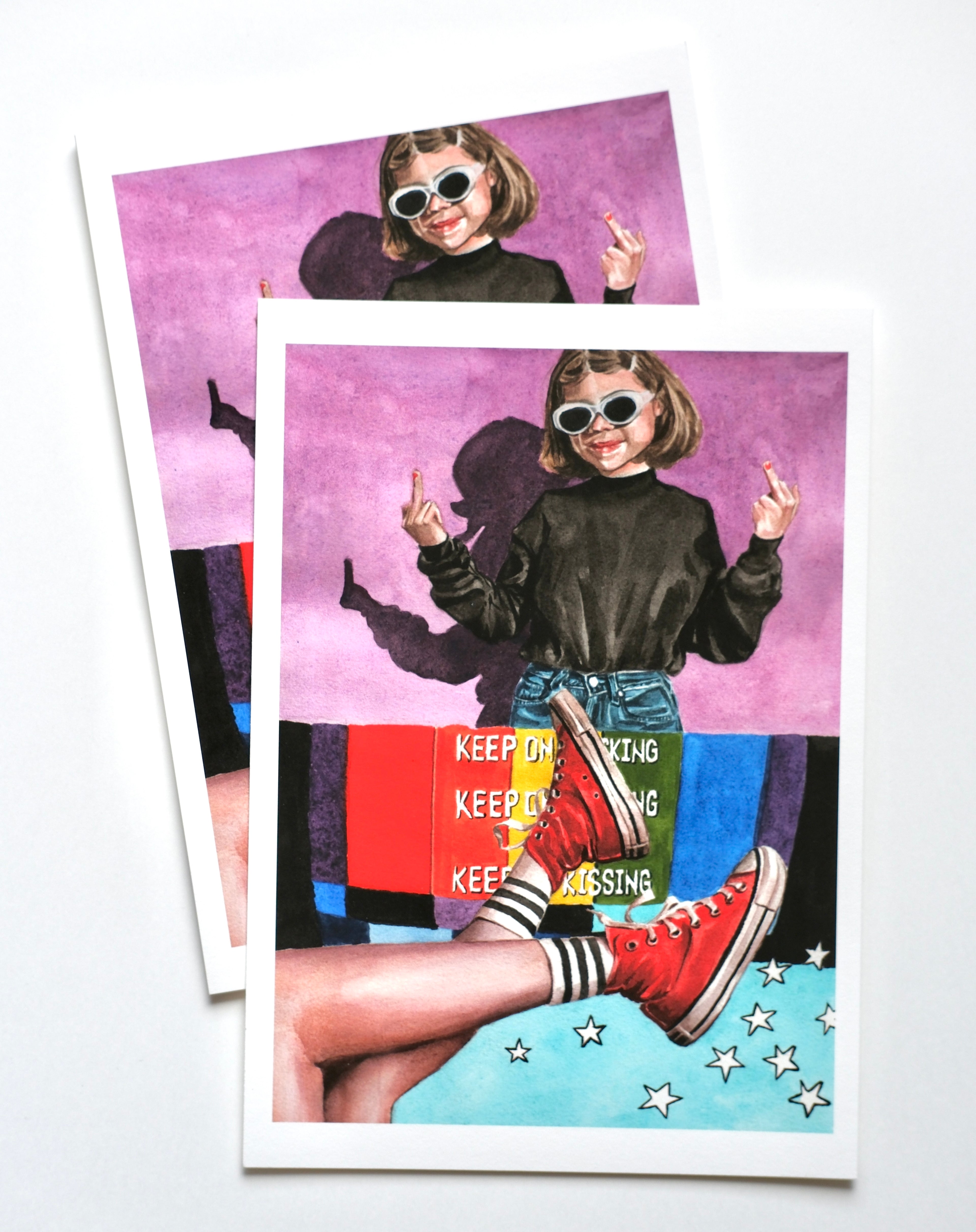 Art Print A5 - Too Cool For School